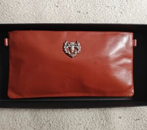 Rudsak HALO Genuine Leather Pouch / Crossbody – Rust